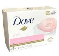 48 Wholesale Dove Soap Bar 135g 4.75oz Pink