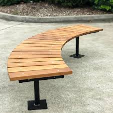 draffin street furniture created the fawkner curved timber bench seat as a modular sy curved outdoor benches commercial outdoor furniture outdoor bench seating