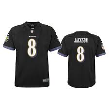 Youth Lamar Jackson Baltimore Ravens Game Black Jersey Cheap Sale