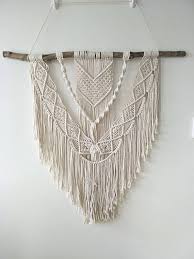 Bohemian macrame wall hanging diy easy face mask. Large Macrame Wall Hanging Boho Decor Bohemian Fibre Art Modern Coastal Home Beach House Southwestern Style Minimalist Yarn Tapestry Destiny In 2021 Macrame Wall Hanging Bohemian Fiber Art Large Macrame Wall Hanging