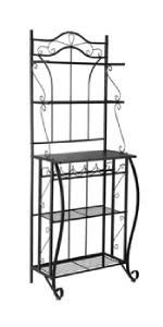 Check spelling or type a new query. Amazon Com Rovsun Multiuse 4 Tier Metal Kitchen Bakers Rack Microwave Storage Rack Oven Stand With Mesh Panel Storage Organizer Workstation Industrial Style 33 3 X 15 8 X 66 93 Standing Baker S Racks