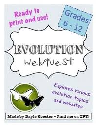 Evolution Activity Evolution Webquest Evolution Activities Biology Activity Webquest