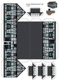 Sowohl der ungewöhnliche grundriss als auch die größe für eine dorfkirche. Ausschneidebogen Haus Maquetes De Casas Casa Para Maquete Pecas De Papelao