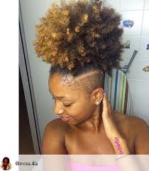 High Ponytail With Shaved Sides Undercut Natural Hair Tapered Natural Hair Natural Hair Styles
