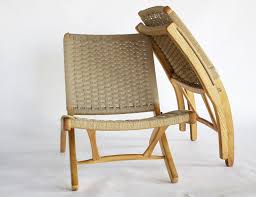 1 Handsome Japanese Mid Century Modern Iconic Rope Chair In The Style Made Famous By Danish Modern Design Giant Hans W Furniture Danish Furniture Design Chair