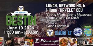 CAM U DESTIN Complimentary Lunch and 1-hour CEU at...