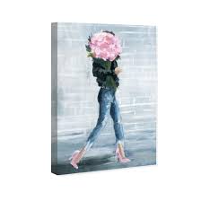 Your wedding flowers don't have to look just like all those pictures on pinterest. Walk This City Gray Floral And Botanical Wall Art Print On Premium Canvas Casaza