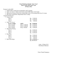 Intermonev community ii gizi kesehatan fakultas kedokteran universitas brawijaya form penilaian lomba masak. Proposal Dan Kriteria Penilaian