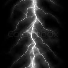 Red lightning over a black background. Blitze Uber Einem Schwarzen Hintergrund Stock Bild Colourbox
