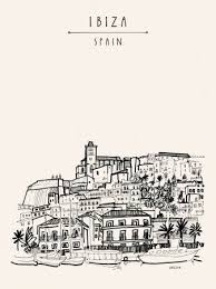 Ibiza Ciudad Vieja Islas Baleares Espana Europa Ibiza Fundida I 2020 Ibiza