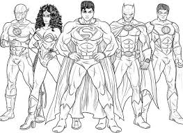 Download and print for free. Kids Drawing Of Justice League Coloring Page Netart