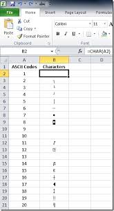 Formula Watch Convert To And From Ascii Codes In Excel