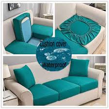 Whether you are looking for a loveseat slipcover or a sofa slipcover, you can find the right size and style at bed bath & beyond. Waterproof Seat Sofa Cushion Cover Elastic Solid Color Removable Slipcover Seersucker Living Room Sofa Furniture Protector Shopee Malaysia