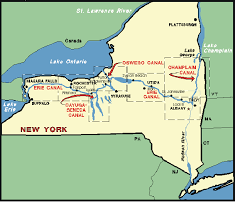 Map Of The Erie Canal Erie Canal Lake Champlain