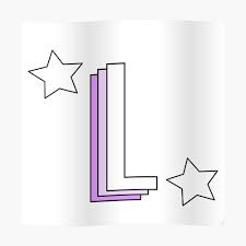 Maybe you would like to learn more about one of these? Aesthetic Purple Letter L With Stars Sticker By Allielibby Redbubble
