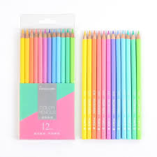 Yinz40089 Pens Pencils Writing Supplies Marco 12 24 New Soft Trendy Pastel Colors Pencils Andst Cool School Supplies Art School Supplies Cute School Supplies