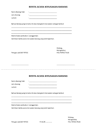 Contoh berita acara kegiatan, kejadian, pemeriksaan, kerusakan barang, kehilangan, dll. Contoh Surat Berita Acara In English Home Design Studio