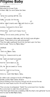 Old Country Song Lyrics With Chords Filipino Baby