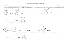 solved organic chemistry ii name seat given the initial