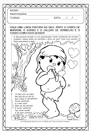 Você pode baixar e imprimir a desenhos de saci para colorir em colorironline.com. Atividades Do Folclore Com Saci Perere Para Colorir