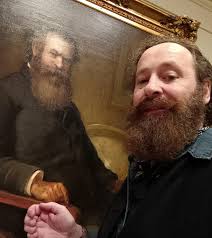 Happy to see my portrait in the Smithsonian Gallery, DC today! #SAAM  #civilwar #portrait #portraitpainting #beardstyle #beard #bearded  #smithsonian