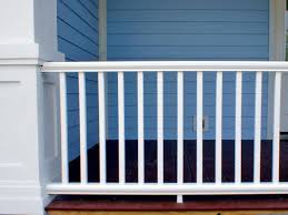 There are actually deck railing kits that come with the slats you need for this project. How To Install A Porch Railing Hgtv