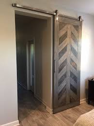 Custom Herringbone Barn Door Www Watermanwoodworks Com Custom Interior Doors Barn Doors Sliding Barn Door Designs