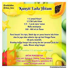 Unggahan tersebut tak lepas dari konsumsi sayur, buah, dan aneka rimpang sesuai kebutuhan tubuh yang merupakan pola hidup sehat. Resep Detox Jsr Zaidul Akbar Di Instagram Kunyit Lada Hitam Kunyitjsr Ladahitamjsr Kokesteroljsr Kankerjsr Horm Obat Alami Diet Detoks Resep Diet Sehat