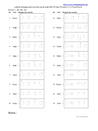 Maybe you would like to learn more about one of these? Belajar Mengeja Dan Menulis Dasar Dengan 4 Huruf No 1 20 Pdf