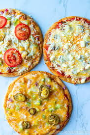 Load the toppings into a ramekin and mix. Pita Bread Pizza Stove Top Air Fry Bake In 3 Different Flavors 10 Minute Healthy Pita Pizza Recipe Simplefreshnyum
