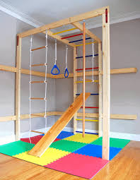 So if your kids like the idea of having a swing set, a playhouse, and a rock wall in their backyard then consider this plan. Do It Yourself Home Gym For Kids Dreamgym Indoor Jungle Gyms Blog