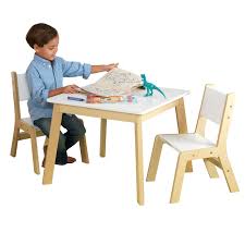 Kidkraft Modern Table 2 Chair Set White Walmart Com Modern Table And Chairs Modern Table Table And Chair Sets