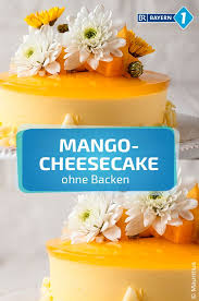 Für die füllung die mangos schälen, das fruchtfleisch ablösen und im mixer zu einer gleichmäßigen creme verarbeiten. Kuchen Ohne Backen Mango Cheesecake Aus Dem Kuhlschrank Br De Kuchen Ohne Backen Kuchen Und Torten Rezepte Backen