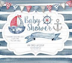 Acuarela Nautico Fondos Digitales Papel Digital Clipart Etsy Nautical Baby Shower Invitations Baby Shower Invitations For Boys Nautical Baby Shower