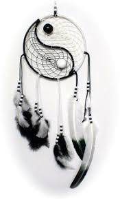 Black And White Yin Yang Dream Catcher Drawing Monochrome Dream Catcher With White And Black Feathers Matching Two Tone Beads And A Yin And Yang Mot Dream Catcher Dream Catcher Tutorial Dream Catcher Diy