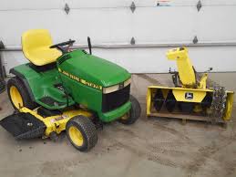 Hundreds of john deere snow blowers for sale with competitive pricing. John Deere Gt275 Lawn Tractor With 38 Snowblower 48 Mower Deck Le April Consignments 4 K Bid