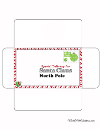 Free printable santa letters template. Free Printable Santa Envelopes North Pole Free Resume Templates