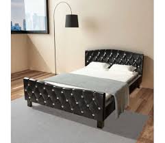Letto una piazza e mezzo 140 x 190 vano contenitore e rete a doga bianco lucido. Arredamento Letti Arredamento Vidaxl Letto Alla Francese A Una Piazza E Mezzo 140x200 Letto Design Pelle Nera Vinea Gmbh De
