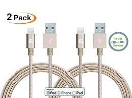 Iphone Charger Usb Braided Cord Apple Mfi Certified Braided Lightning Cable Iphone 7 7 Plus 6s 6 Plus Ipad Cable 10 Iphone Charger Mfi Lightning Cable