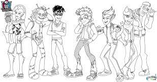 monster high boys coloring pages minister coloriage de sac fourre-tout gratuit