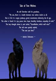 Story Of Two Wolves Wolf Quotes Two Wolves Native American Quotes