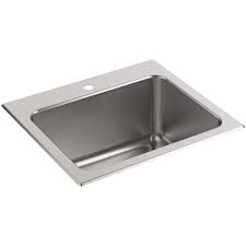 kohler ballad 22 in. x 25 in. stainless