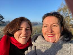 Enjoying the coldness of air with my pretty granddaughter Cassaundra 😘