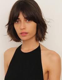 Bob with curtain fringe - #Bob #curtain #fringe | Short hair styles, Short hair with bangs, Hair lengths