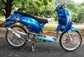 Modifikasi Honda Scoopy Fi Ring 17 Drag Honda Motor Balap Velg