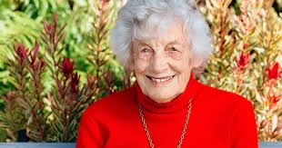 Jean Crabtree's birthday skydive at 95!