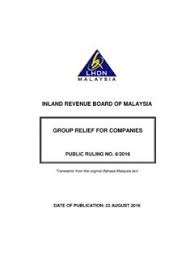 An aspect of fiscal policy. Inland Revenue Boa R D Of Malaysia Group Relief Inland Revenue Boa R D Of Malaysia Group Relief Pdf Pdf4pro