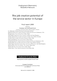 Our signature four seasons pest control program along with our rodent proofing service is second to none in quality and performance. Pdf The Job Creation Potential Of The Service Sector In Europe