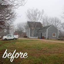 Before And After An Awkward Driveway Makeover Hardscape Backyard Dream Backyard Landscape Design