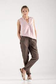 Casual Linen Pants Linen Pants For Women Casual Loose Etsy Spring Outfits Casual Casual Linen Pants Fashion